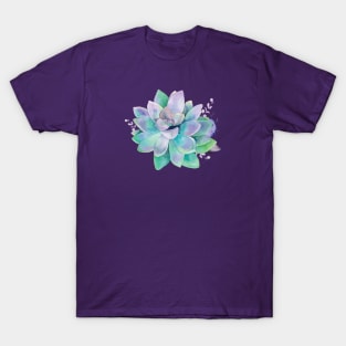 Aqua Succulent T-Shirt